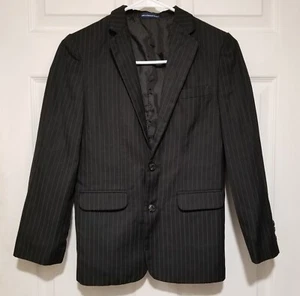 Boys Chaps Blazer Jacket Sport Coat Size 12 Black Formal Uniform Easter Sunday - Picture 1 of 3
