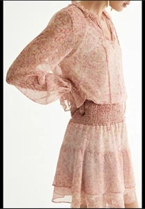 Krisa Women’s Blouse Top Summer Lightweight Colorful Size L V Neck Ruffle - Picture 1 of 10