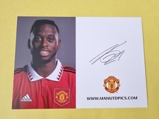 Aaron Van Bissaka Club Card Manchester United Man Utd Signed Autograph Print