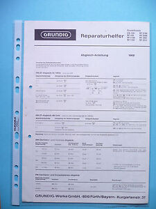 Service Manual for Grundig Cs 150/RF 153 / RF 1100/2150/3300, Original