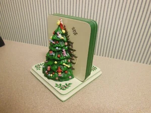Spode Christmas Tree Pattern Holder & Coasters - Picture 1 of 8