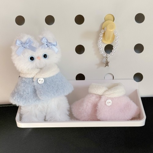 VETEMENTS Macaron Outfit Vestiti Bambola Pelliccia Mantello Cappotto per Bambola 10~15cm Accessorio Bambola