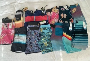 Name Brand Boys Board Short - Hurley, Volcom, Quicksilver, Billabong - Picture 1 of 12