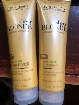 John Frieda Sheer Blonde Highlight Activating Shampoo & Conditioner 8.45 oz NEW - Image 1 of 4