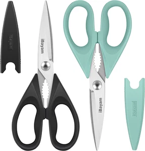 Kitchen Shears, Kitchen Scissors All Purpose Heavy Duty Meat Poultry Shears, Di - Picture 1 of 12