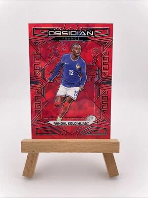 2023-24 Panini Obsidian Soccer Randal Kolo Muani #165 Red Crystals /30 - France - Image 1 of 4