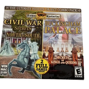 Hidden Mysteries Civil War Buckingham Palace Combo 2 PC Game CD Room Software - Picture 1 of 1