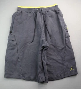 Men's Air Jordan Athletic Basketball Cargo Sweat Shorts Black Size M  - Picture 1 of 10