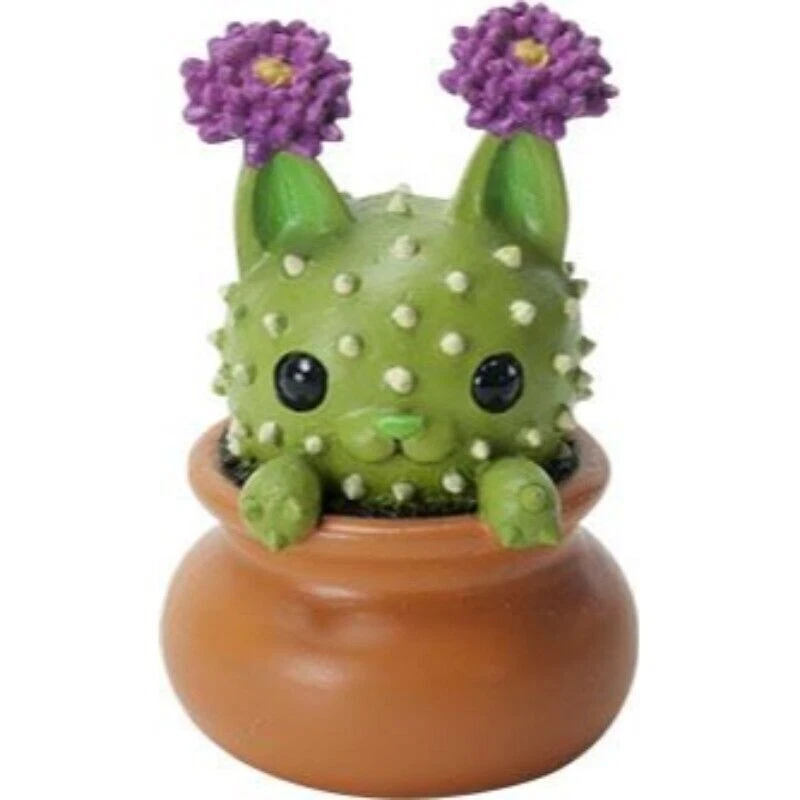Mini figura decorativa PT Pacific Trading "Cattus" gato cactus Foto 1 de 1