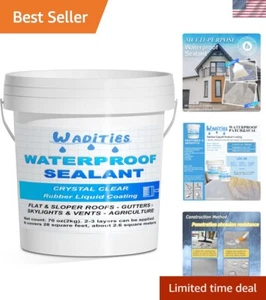 Waterproof Sealant Clear 2L70 oz, Wall Bathroom Roof Water-Based Waterproof C... - Picture 1 of 7