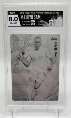 Llyod Sam New York Red Bulls  - 2015 Topps MLS Printing Plate Black - 8.0 HGA - Image 1 of 2
