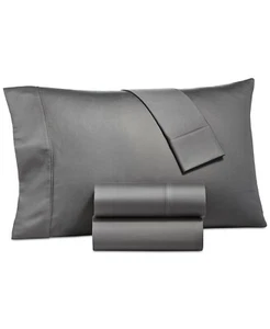 Camden raso misto cotone 1250 TC 4 pezzi Set Lenzuola Cal King Grigio 18" Profondità - Foto 1 di 1