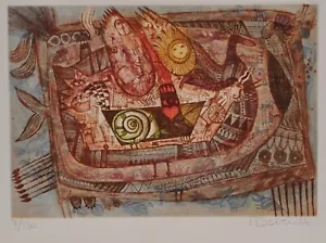 Francoise Deberdt / Farbradierung/ Handsigniert /120 Exemplare / 4 - Bild 1 von 3