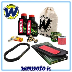 Kit tagliando Olio MOTUL Filtri Candele Cinghia Rulli Kymco Downtown 300 i 2013 - Foto 1 di 1