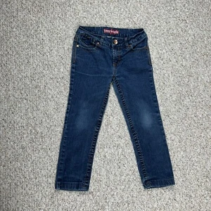Freestyle Revolution Skinny Jeans Girls Sz 12 Blue Denim Stretch Mid Rise - Picture 1 of 8