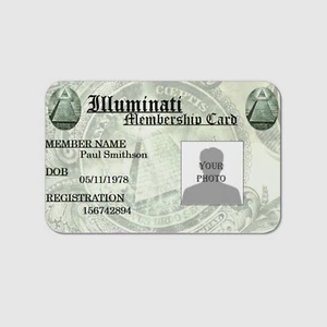 Tarjeta de membresía Illuminati - Miembro oficial de la sociedad secreta - Juegos con disfraces de rol - Imagen 1 de 4