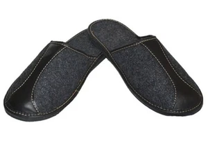 Zapatillas hombre - talla 40-46 - fieltro cuero auténtico - listones, zapatillas - JAM137 - Imagen 1 de 1