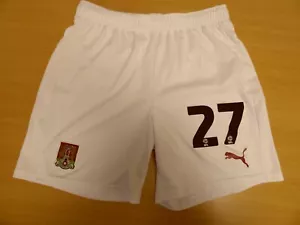 NORTHAMPTON TOWN FC | 27 | PETER ABIMBOLA | PANTALONCINI ABBINATI 2023/2024 | Taglia L - Foto 1 di 3