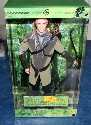 Muñeca Barbie Coleccionista Ken As Legolas Señor de los Anillos 2004 Nueva en Caja Orlando Bloom Foto 1 de 2