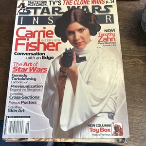 WOTC Star Wars Insider #68 "Carrie Fisher Interview Art of Star Wars" Mag VG+ - Imagen 1 de 4