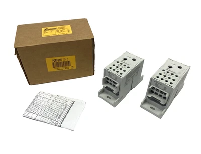 Bloque de distribución de energía Eaton Bussmann PDBFS377 600V 570A CAJA DE 2 Foto 1 de 4