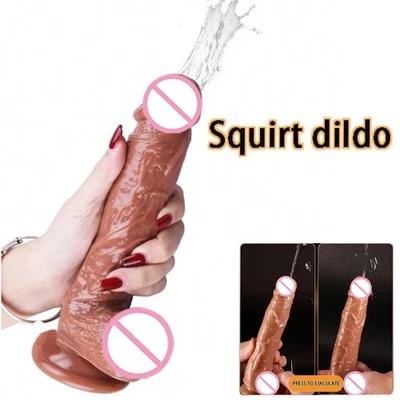 Realistischer-Wasserspray,-weicher-Dildo,,-Ejakulation,-Masturbatoren,-Penis, - Bild 1 von 4