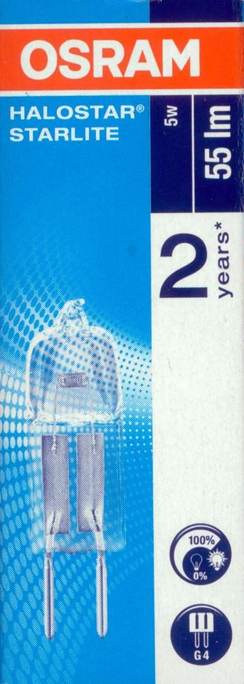 Halogen-stiftsockellampe OSRAM Halostar G4 EEK C 14 W 230 LM