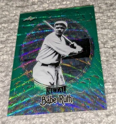 Babe Ruth New York Yankees 2019 Leaf Metal Green Prismatic #42 5/7 LM - Image 1 of 2