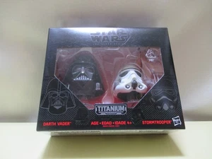 Takara Tomy Star Wars Black Series Titanium Helmet Darth Vader Stormtrooper - Picture 1 of 5