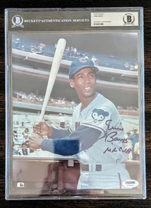 Ernie Banks "Mr. Cub" HOF Auto 8 X 10 Photo Chicago Cubs Beckett PSA/DNA Cert - Picture 1 of 3