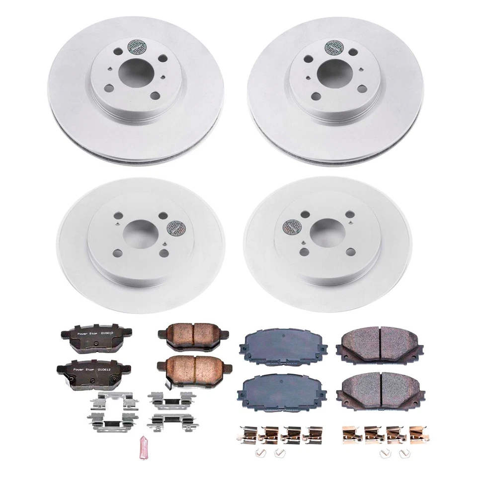 PowerStop CRK6105 Brake Kit For Toyota Yaris 2012-2018 Front Rear — 第 1/4 张图片
