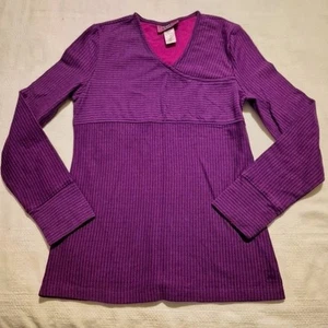 REI girls size Large or 14/16 2 tone purple long sleeve shirt NWOT - Picture 1 of 6