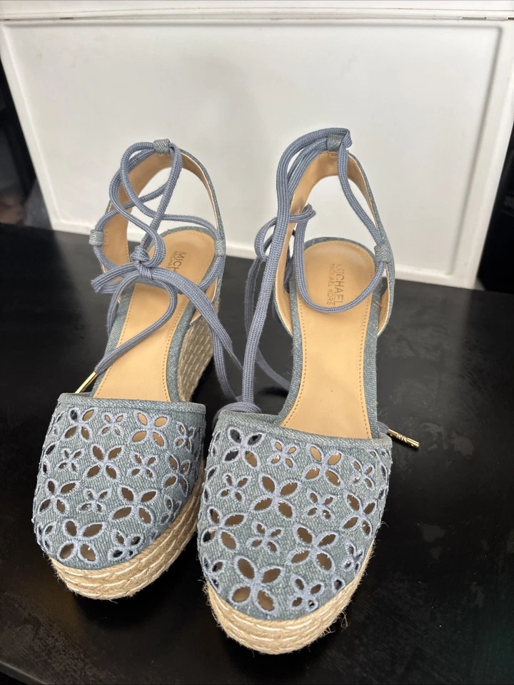 Michael Kors Zapatos Tacones Macramé Punta Cerrada Cuña con Caja Foto 1 de 1