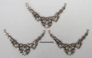 #1623 LARGER ANTIQUED GOLD 3 RING "Y" CONNECTOR - 3 Pcs - Picture 1 of 2