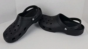 Crocs Men's Classic Clogs Black Size 13 Lightweight Waterproof - Picture 1 of 14