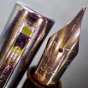 Serviced SHEAFFER FLAT TOP Fountain Pen•Green•Skrip Cart•304 F Nib•FREE US Ship - Picture 1 of 4