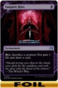 1x - Vampiric Rites - FOIL SHOWCASE #37 -Wilds of Eldraine: Enchanting Tales CUC - Picture 1 of 1