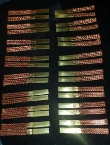 16-Pair Of Brass Braids 1/24/25 Drag Slot Cars - Picture 1 of 1