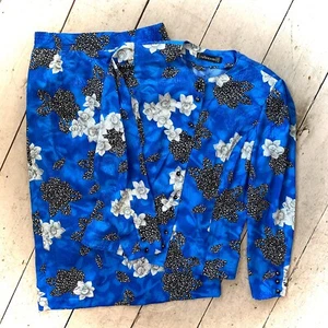 Vintage Retro 1980’s Skirt & Blouse Power Dressing Set Size 12-14 - Picture 1 of 9