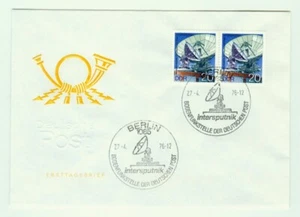 Germany DDR 1976(Apr.27) Intersputnik FDC Cover, Post Office Radar Station.Space - Picture 1 of 3