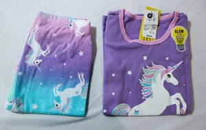 The Children's Place Girl's 2-Piece Unicorn Pajama Set LB3 Violet Dream Size 6/7 - Picture 1 of 7