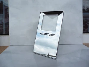 Absolut Rahmen 2003 Wodka Werbung Foto Bild Bilder Metall gebraucht selten - Bild 1 von 4