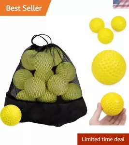 12 Pack Green Dimpled Baseballs, 9-Inch Pitching Machine Baseballs for Hand-E... - Picture 1 of 5
