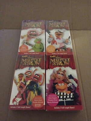The Muppet Show 4  Vhs Lot  3 Sealed 1 Open  - Image 1 of 3