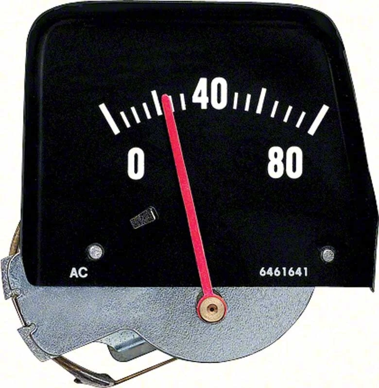 1968-76 Chevy II Nova Console Oil Pressure Gauge - Black Mechanical - Image 1 of 1