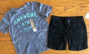 NEW size 7 Girls Summer Outfit LOT Athletic T-shirt Shorts NWT $50 retail tomboy - Picture 1 of 6