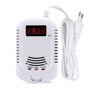 90-240V Gasdetektor Gasalarm für LPG Erdgas Kohlengas Biogas Gasdetektor - Bild 1 von 6