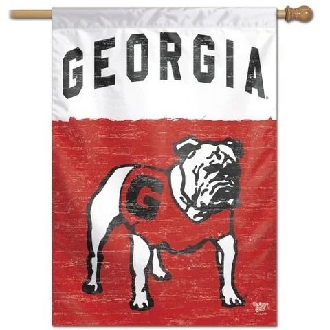 GEORGIA BULLDOGS CLASSIC COLLEGE VAULT HOUSE FLAG 28"X40" BANNER NCAA LICENSED Cover