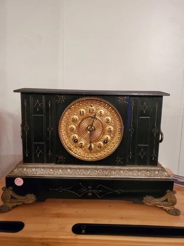 Antique  Cast Iron  by ANSONIA clock Co. New York Cover