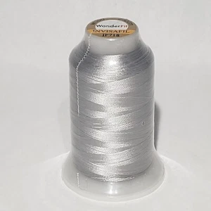 InvisaFil 100wt cottonized poly Thread solid colors 2734 yd spool WonderFil - Picture 1 of 38